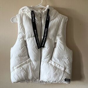 Women’s Calvin Klein White Puffer Vest
